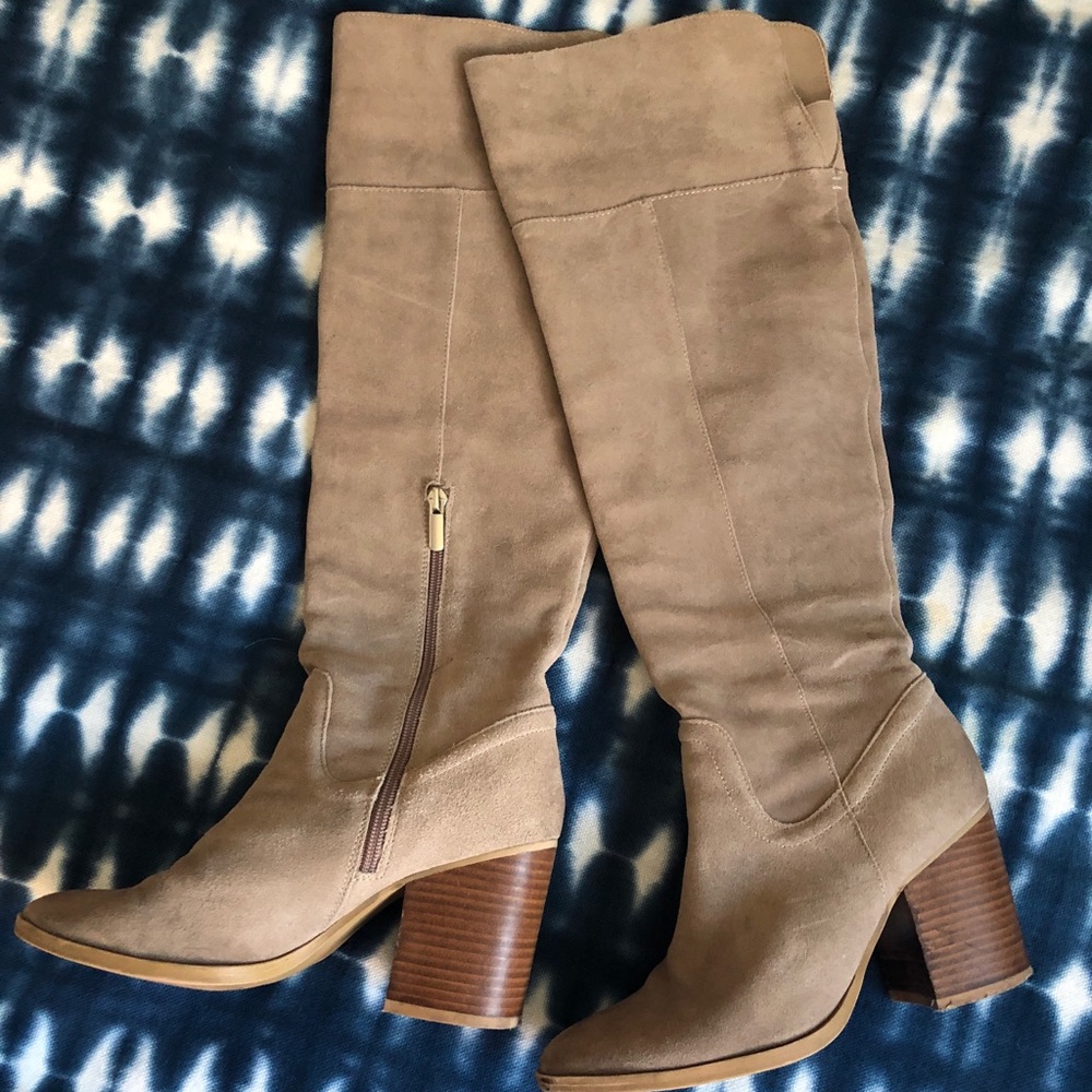 COPY - Steve Madden Suede Beige Knee-High Boots